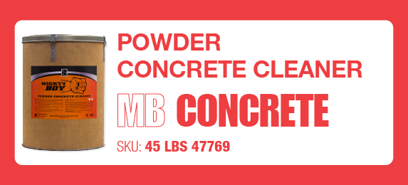 Mighty Boy Concrete - Powder Concrete Cleaner - Concrete Care - Top Rated Industrial Degreasers and Lubricants